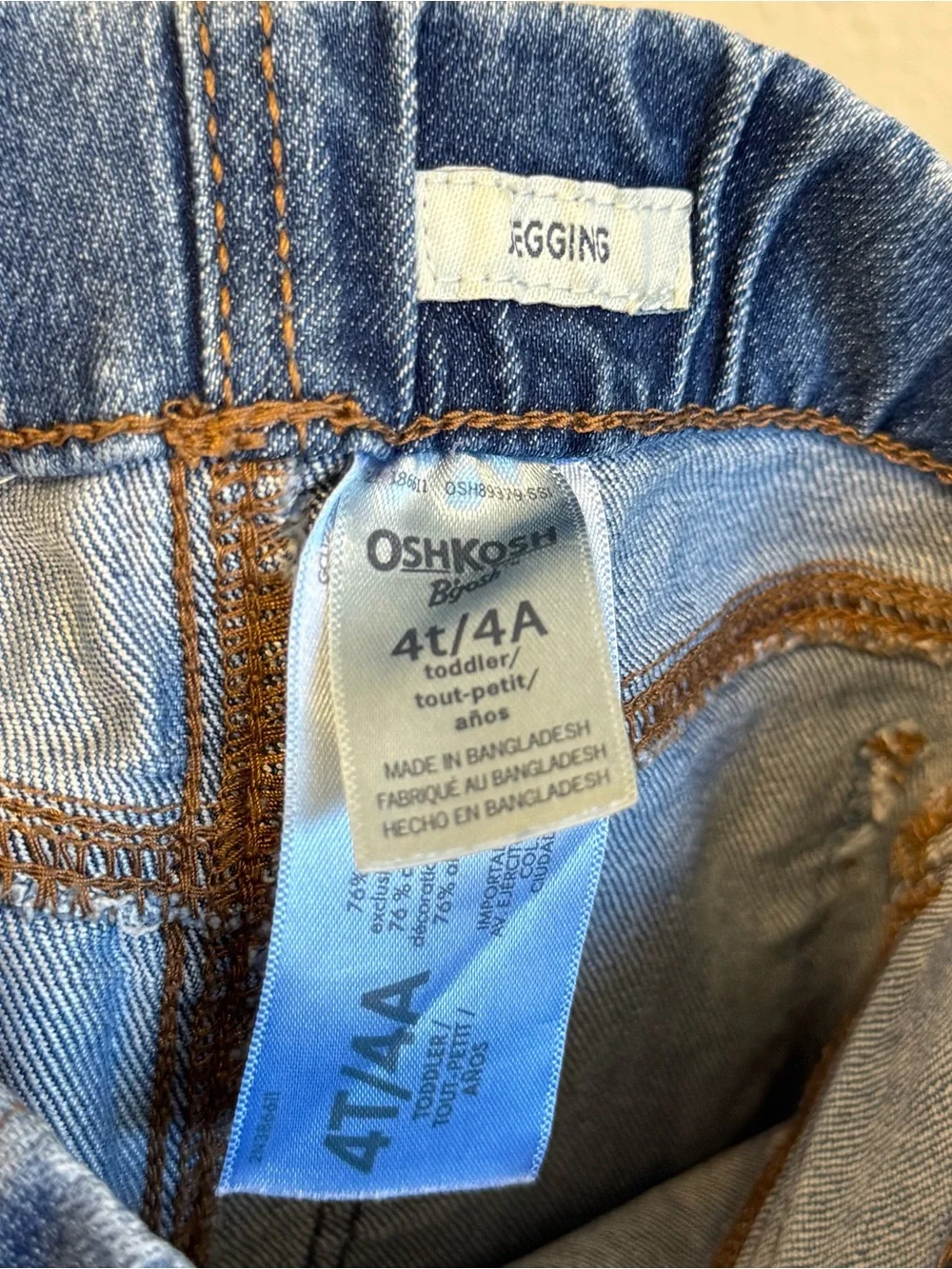 OshKosh B'gosh Blue Kids Denim Jeggings